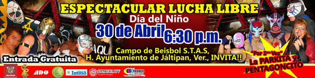 LUCHA SUPER ESTELAR PARA EL DIA DEL NIÑO.